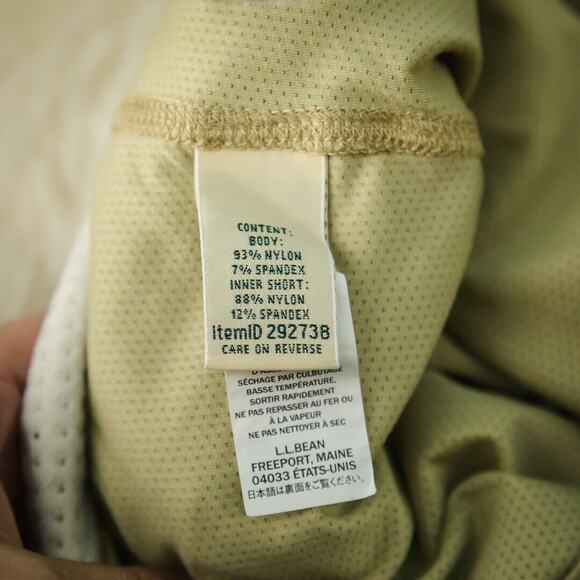 L.L. Bean Size 6 Khaki Water Repellant Comfort Trail Outdoor Active Pocket Skort - Picture 5 of 7